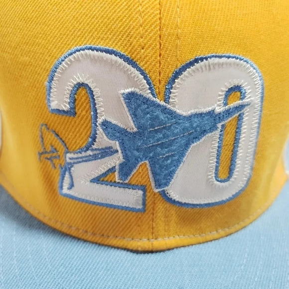 Stall and Dean 7 7/8 Mens Blue/Yellow Fitted Rucker Hat,Street Baseball  Harlem - Picture 4 of 6